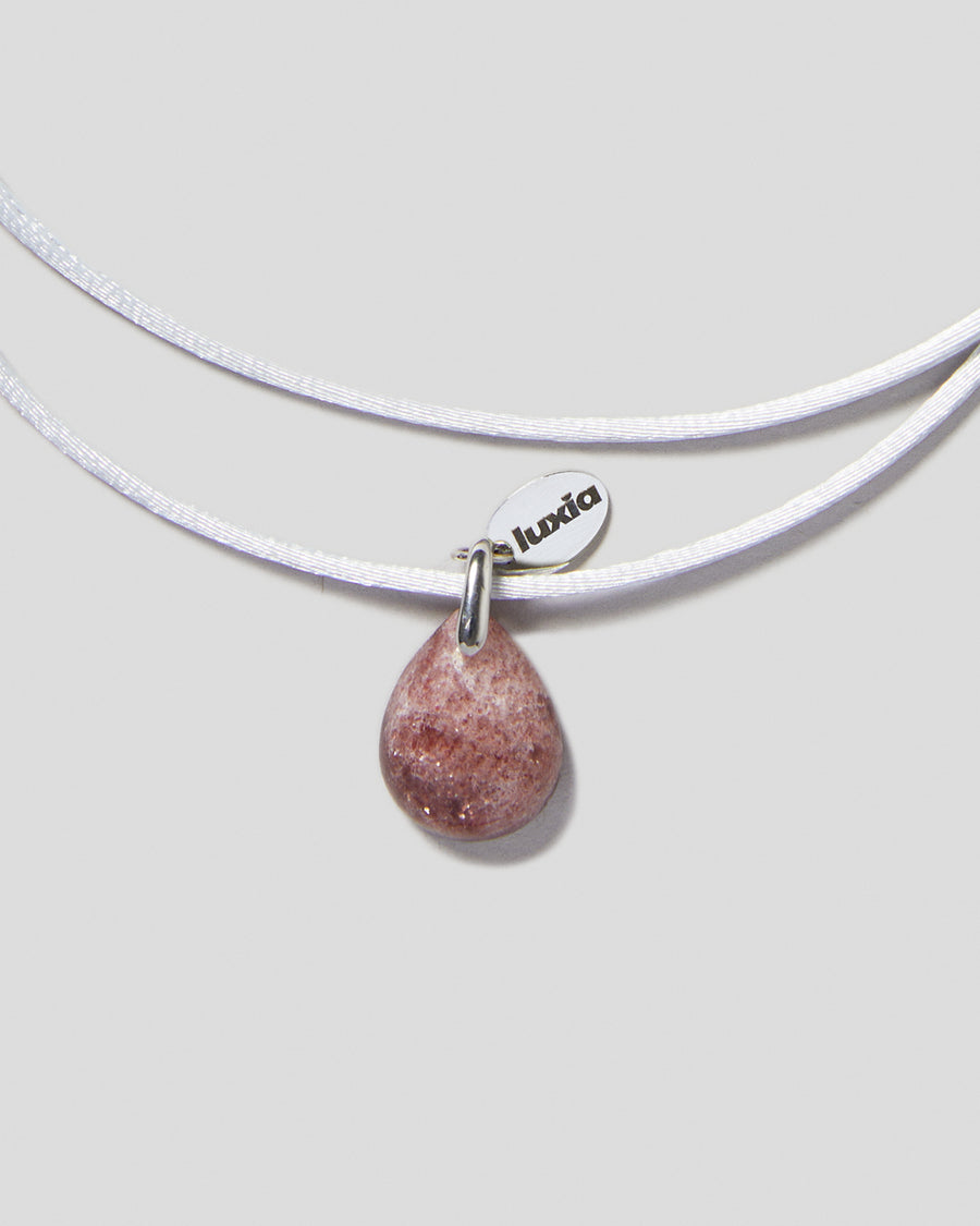 SMALL STRAWBERRY QUARTZ DROP