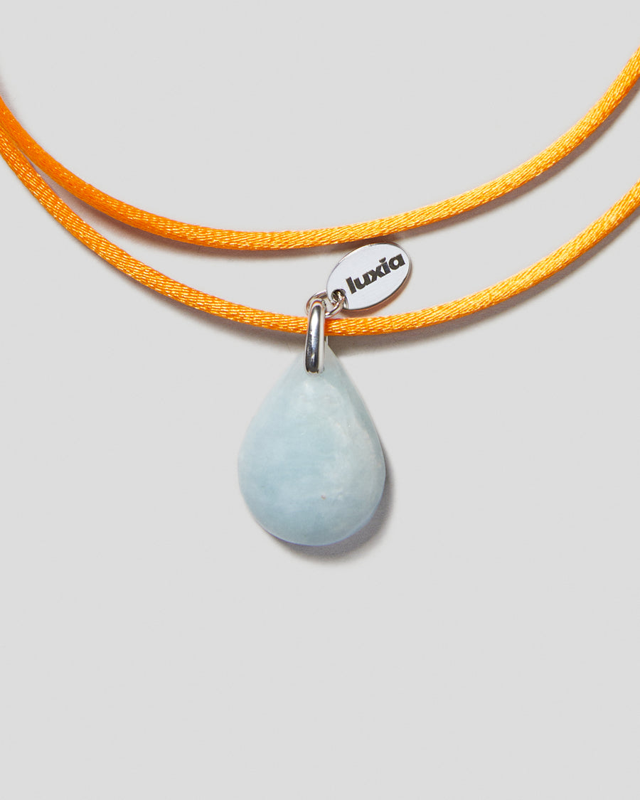 SMALL AQUAMARINE DROP