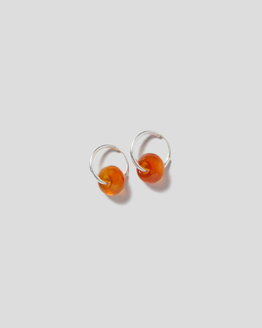 CORNELINE DONUT EARRINGS